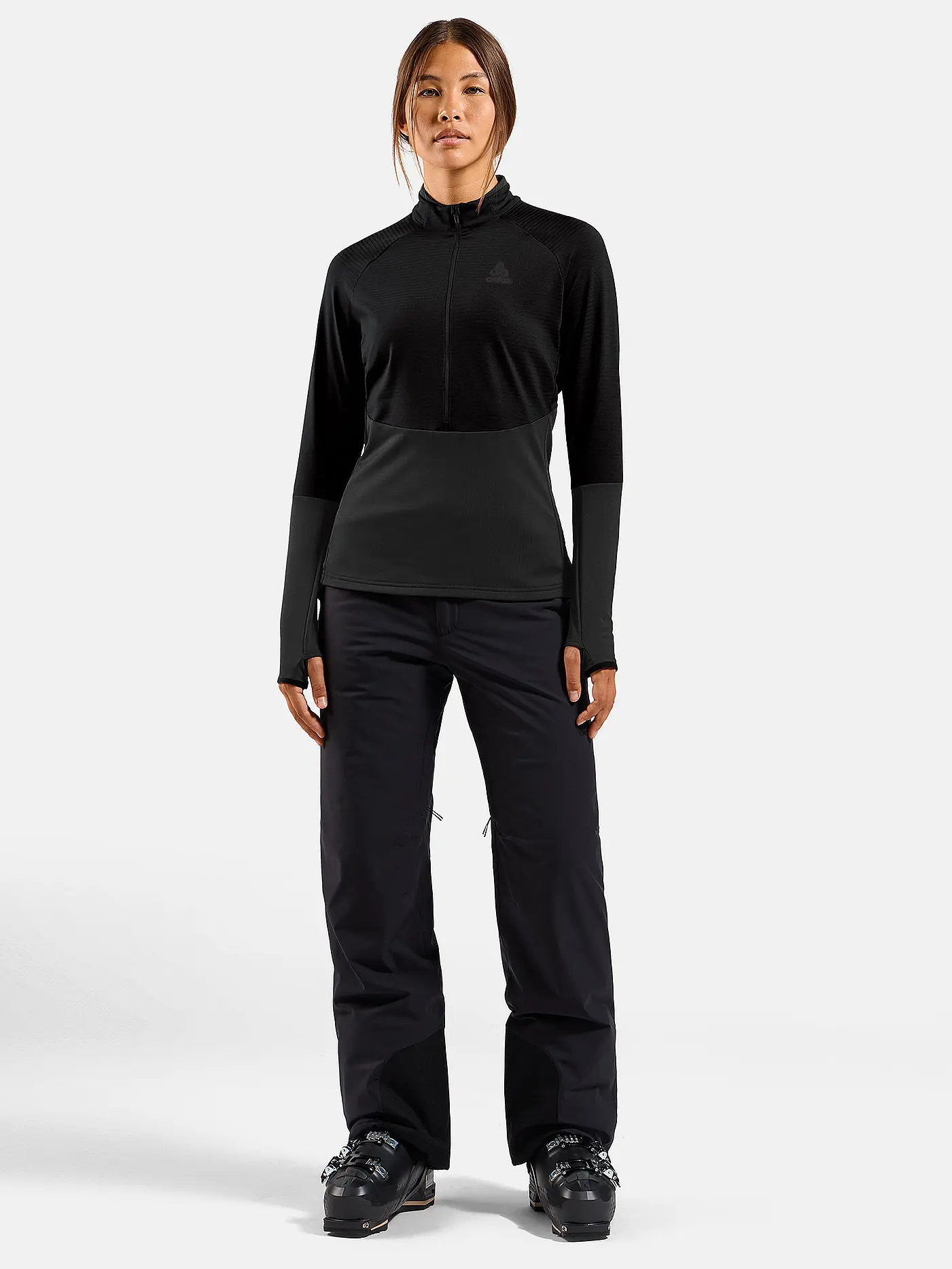 ODLO | Damen Unterzieh Zipshirt Descent Ceramiwarm | 